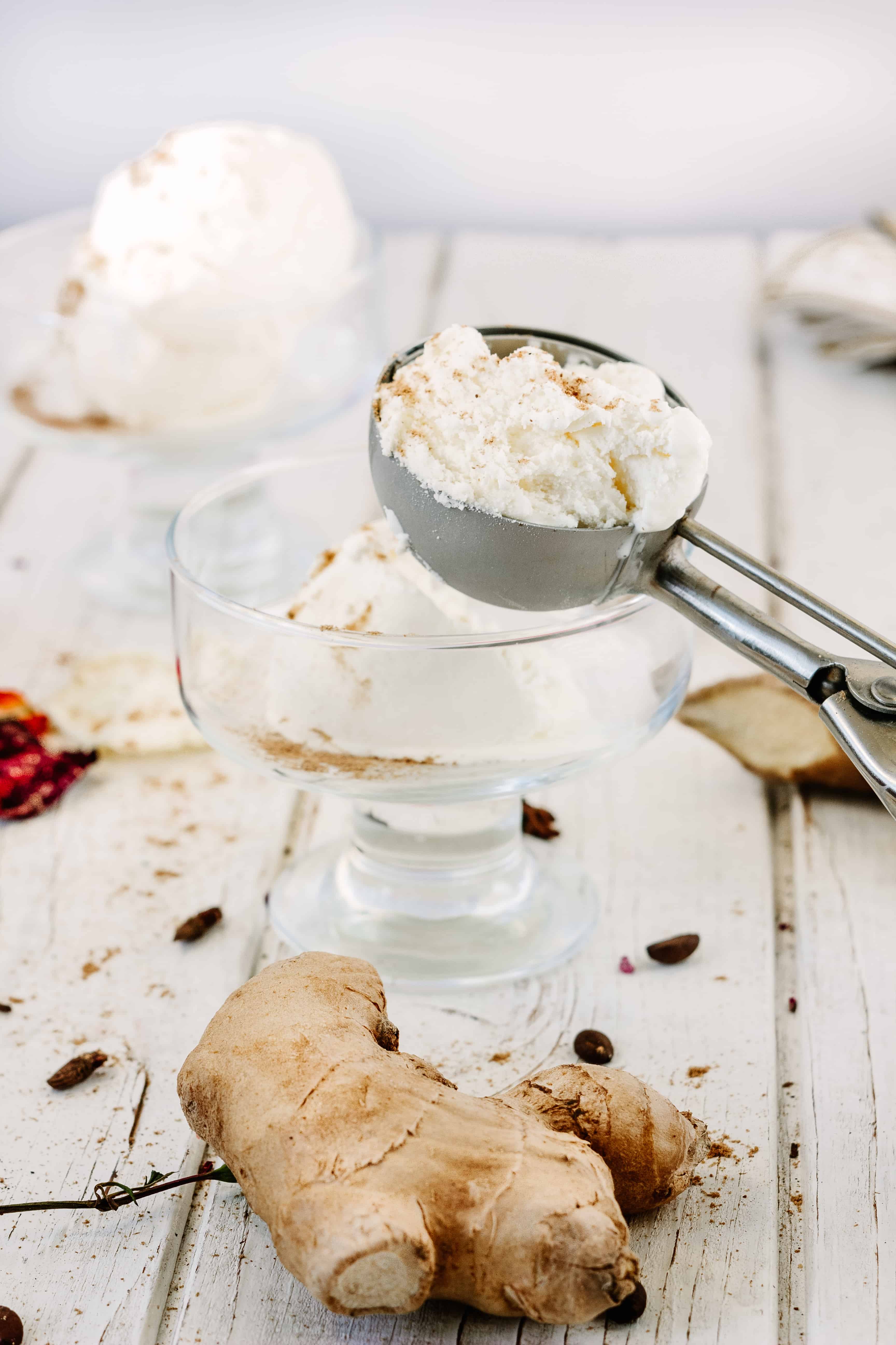 Ginger and Black Pepper Ice Cream Recipe